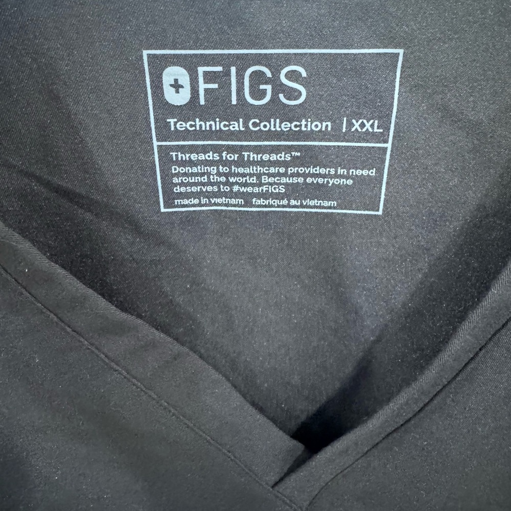 Figs Technical Collection Womens Scrub Set XXL Black - Picture 8 of 15